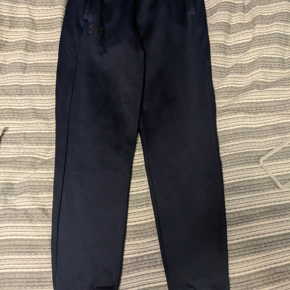 NWT UA Under Armour Youth M Joggers Navy Blue